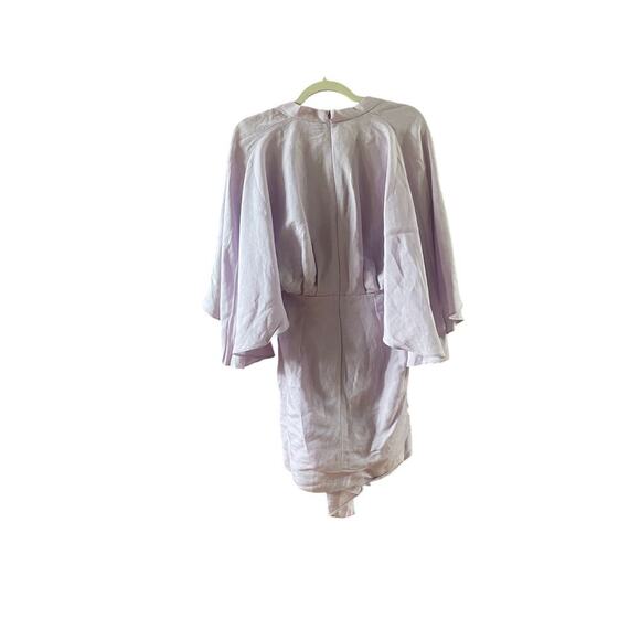 NWT Significant Other Lola Lilac Mini Linen Blend Dress Size 2 - Picture 7 of 13